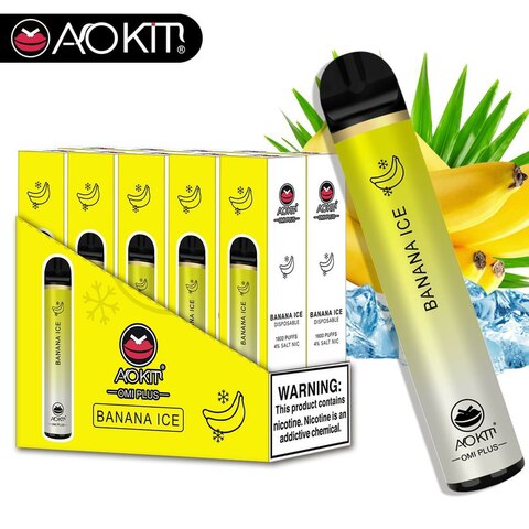 AOKIT Omi Plus Disposable 1600 Puffs 4% - Banana Ice