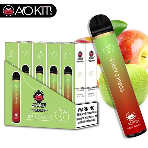 AOKIT Omi Plus Disposable 1600 Puffs 4% - Double Apple