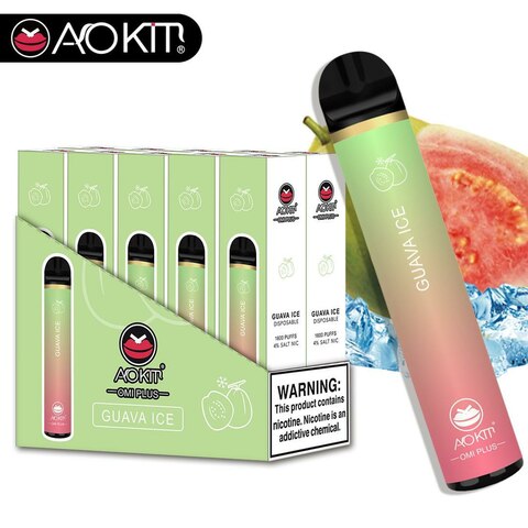 AOKIT Omi Plus Disposable 1600 Puffs 4% - Guava Ice