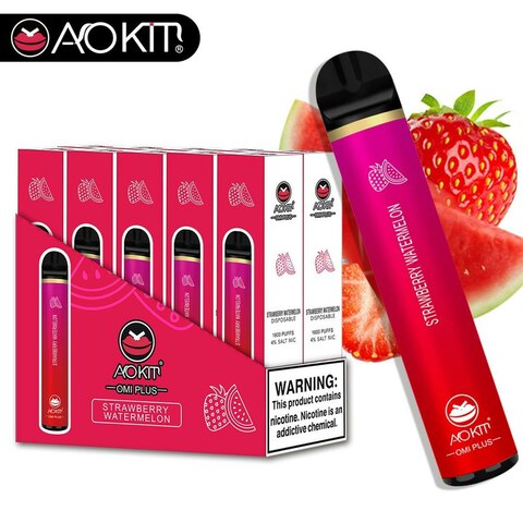 AOKIT Omi Plus Disposable 1600 Puffs 4% - Strawberry Watermelon