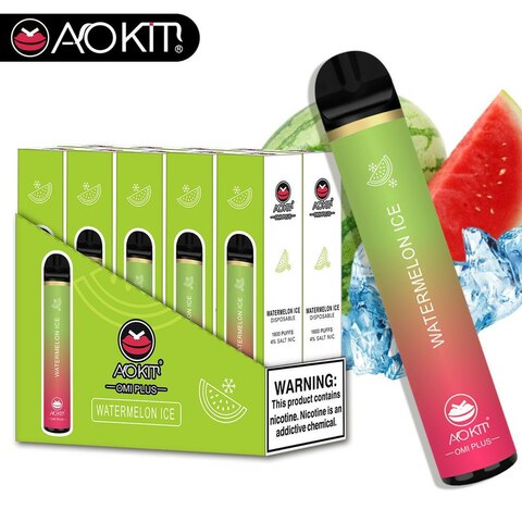 AOKIT Omi Plus Disposable 1600 Puffs 4% - Watermelon Ice