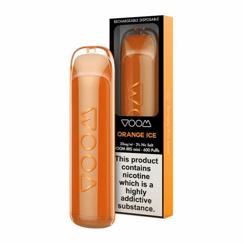 Voom Iris Orange Ice 600 Puffs Disposable Vape