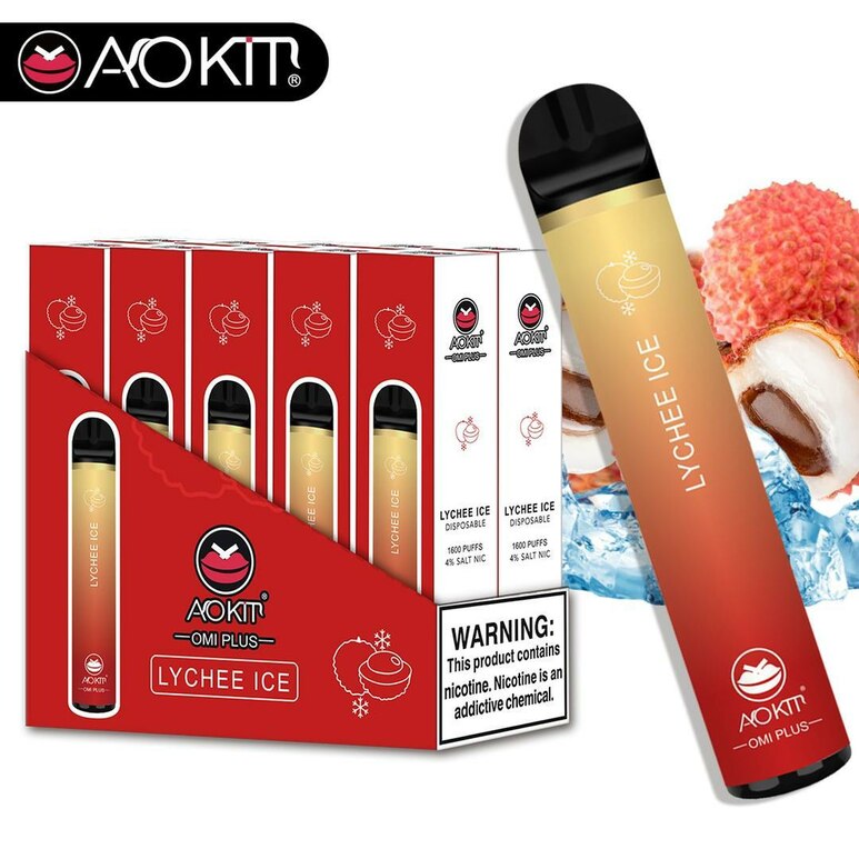 AOKIT Omi Plus Disposable 1600 Puffs 4% - Lychee Ice