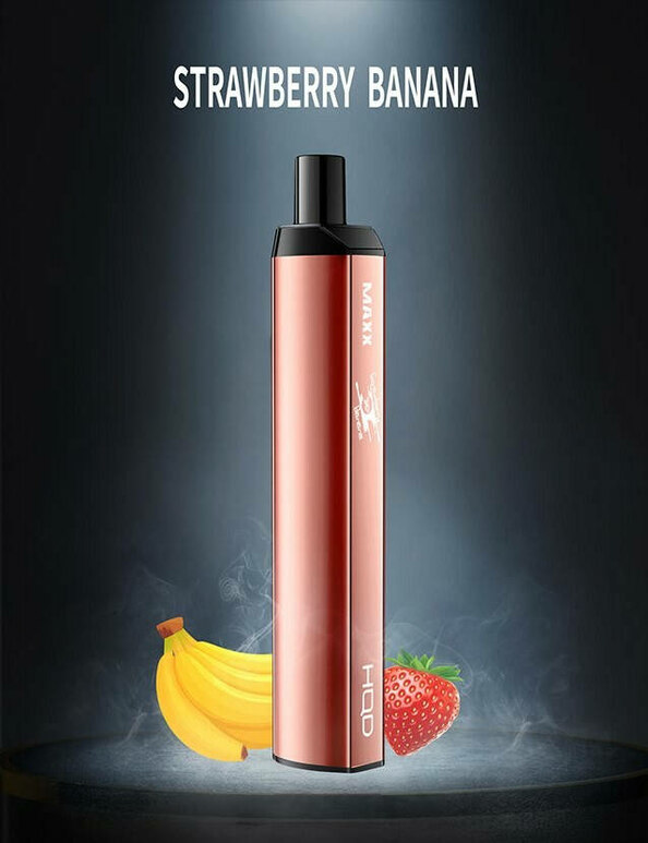HQD Maxx Strawberry Banana 2500 Puffs Disposable Vape
