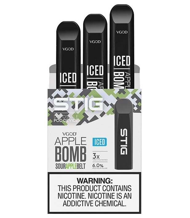 Stig VGOD Apple Bomb Iced Disposable Pod Vape