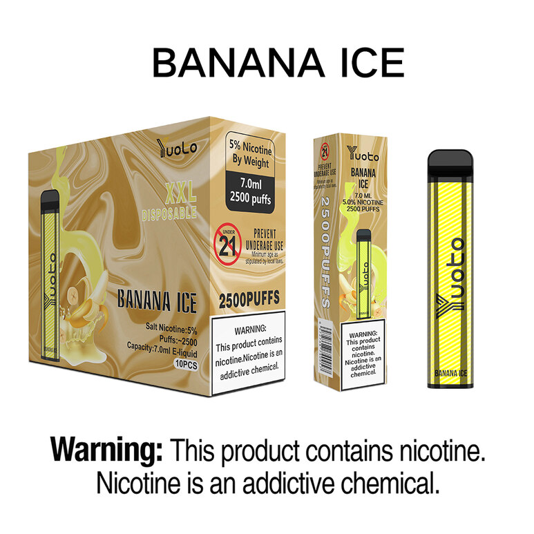 Yuoto XXL Banana Ice Disposable Vape (2500 Puffs) 3